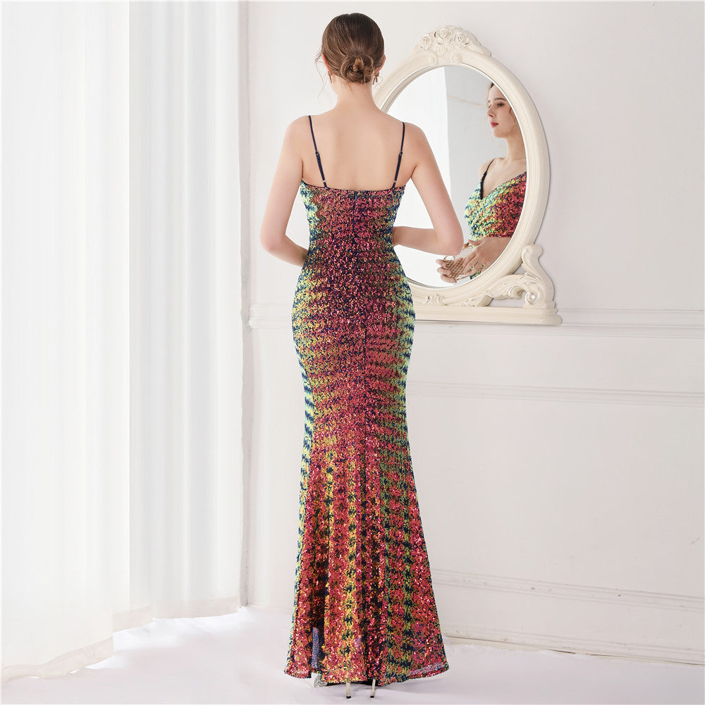 Sequin Fishtail Formal Dress