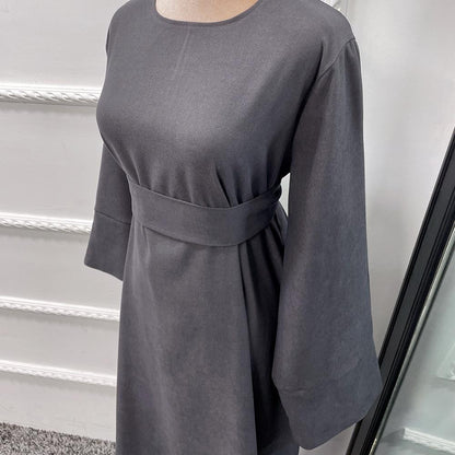 Solid Color Tunic Dress