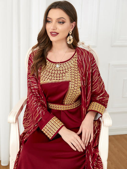 2pcs Inner Dress  with Cardigan