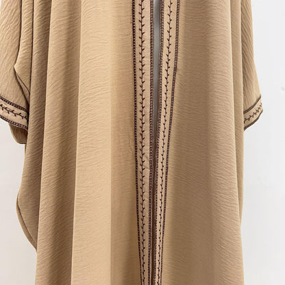 Embroidered Lace Dress Robe