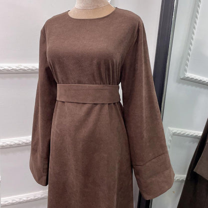Solid Color Tunic Dress