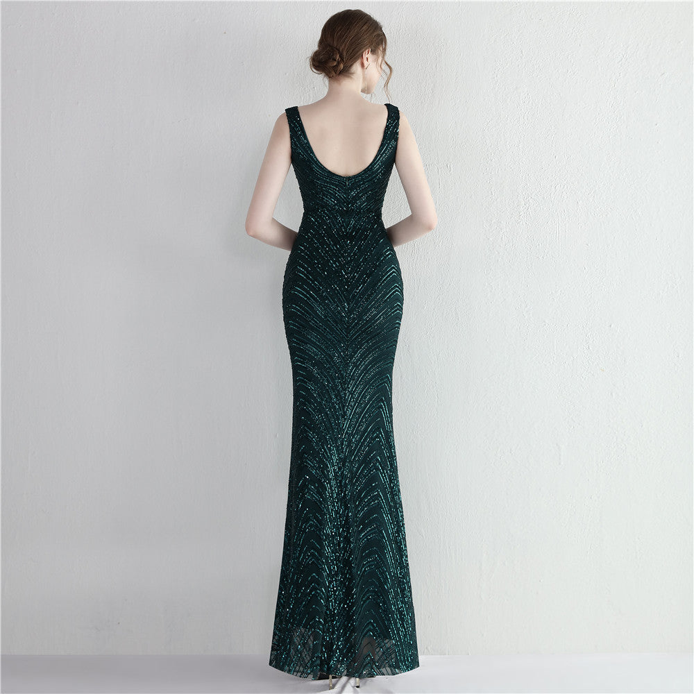 Sequin Fishtail Formal Dress