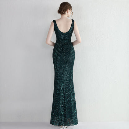 Sequin Fishtail Formal Dress
