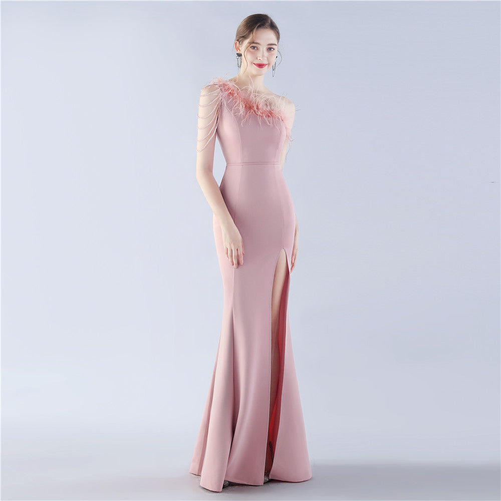 Exhibition and Wedding Evening Formal Gown