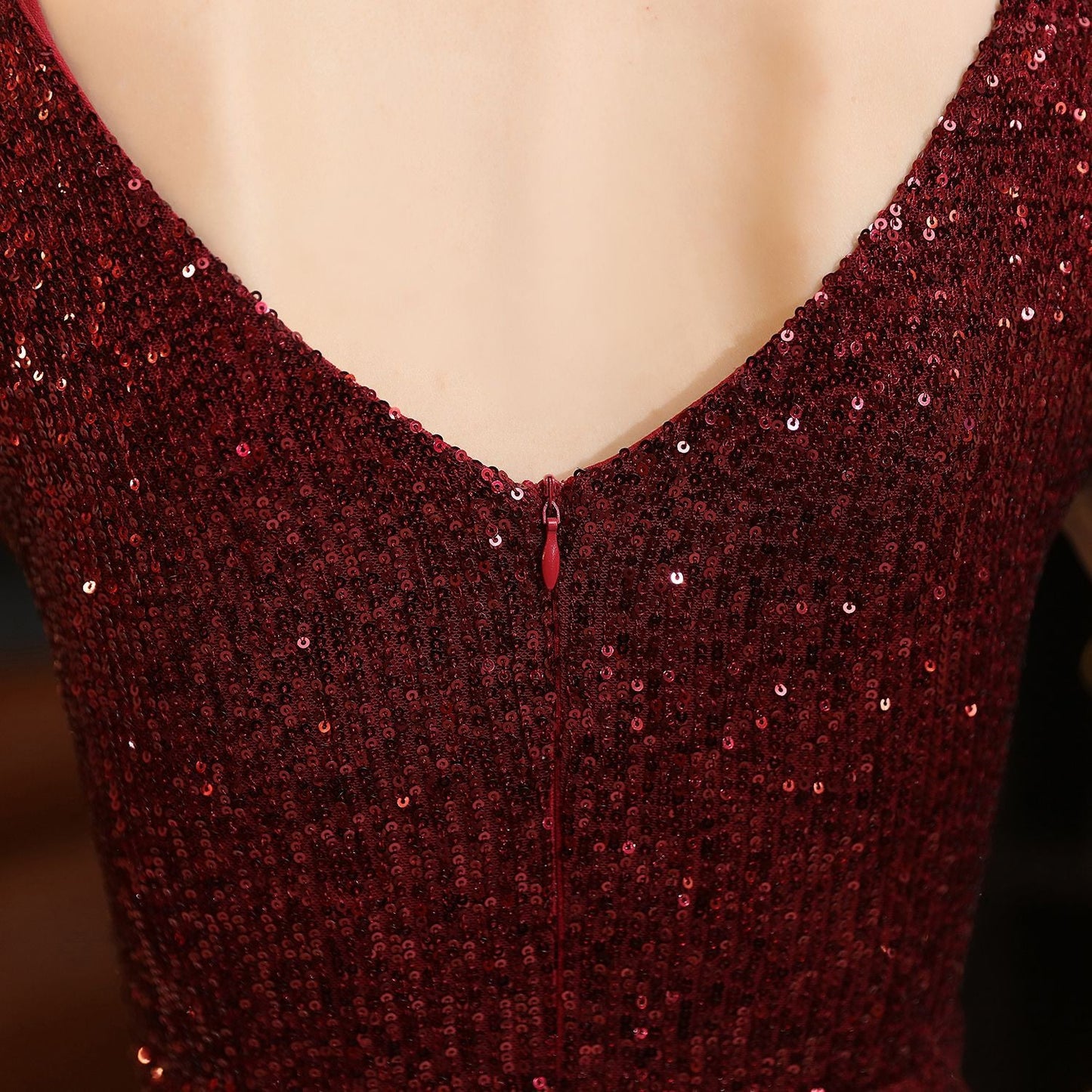 Sleeveless Sequin Formal Dress