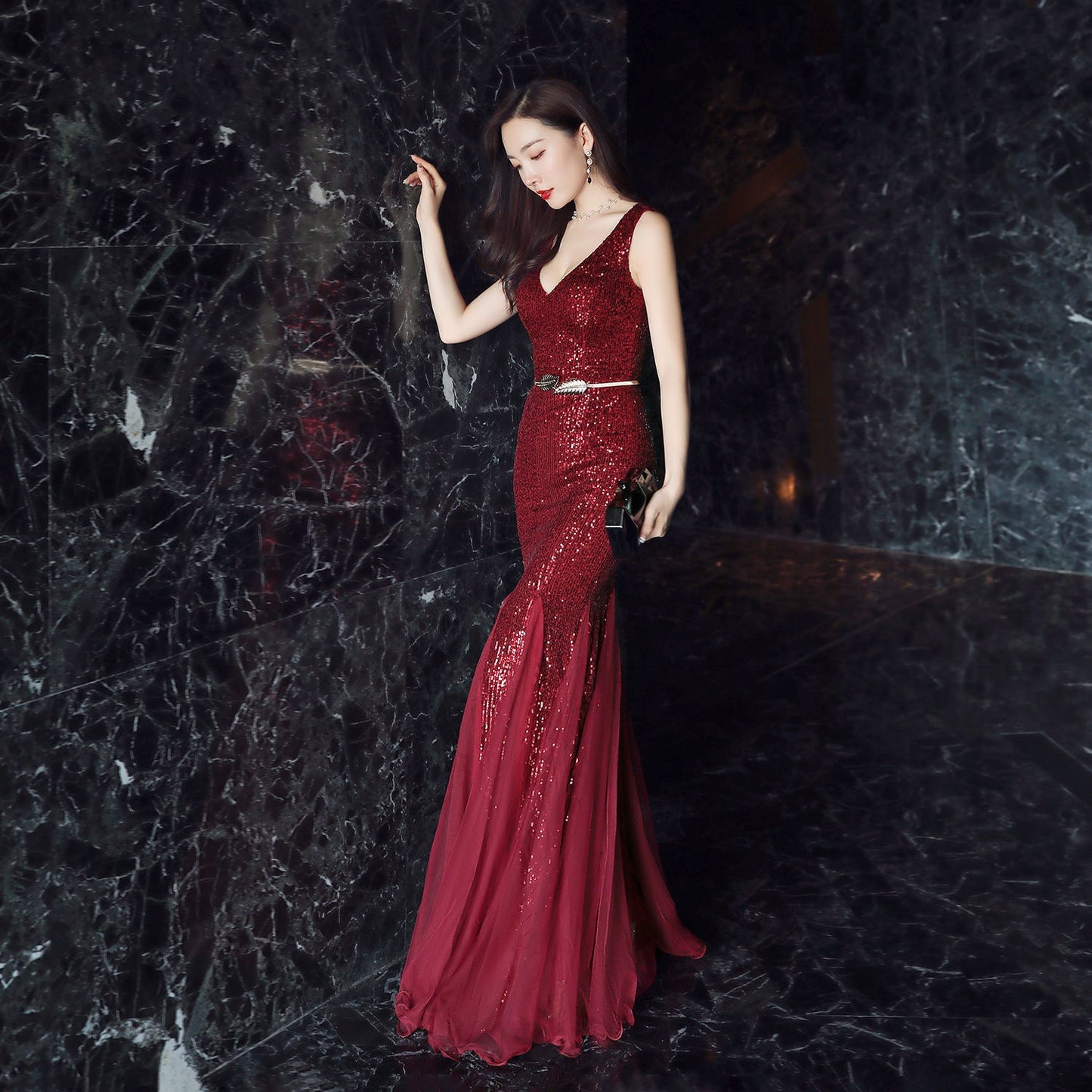 Long Sequin Formal Dress