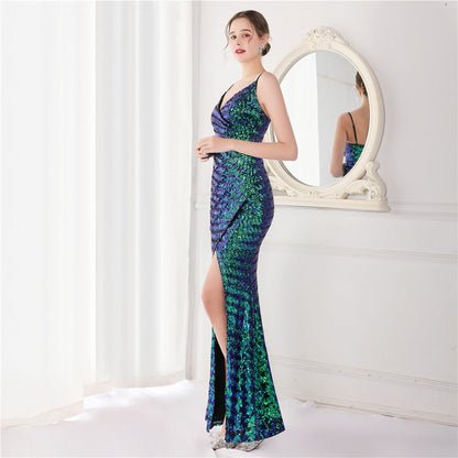 Sequin Fishtail Formal Dress