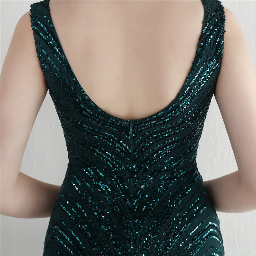 Sequin Fishtail Formal Dress