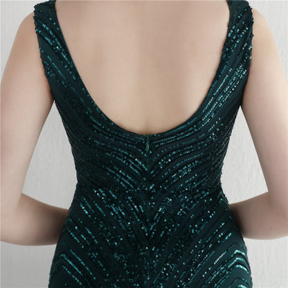 Sequin Fishtail Formal Dress
