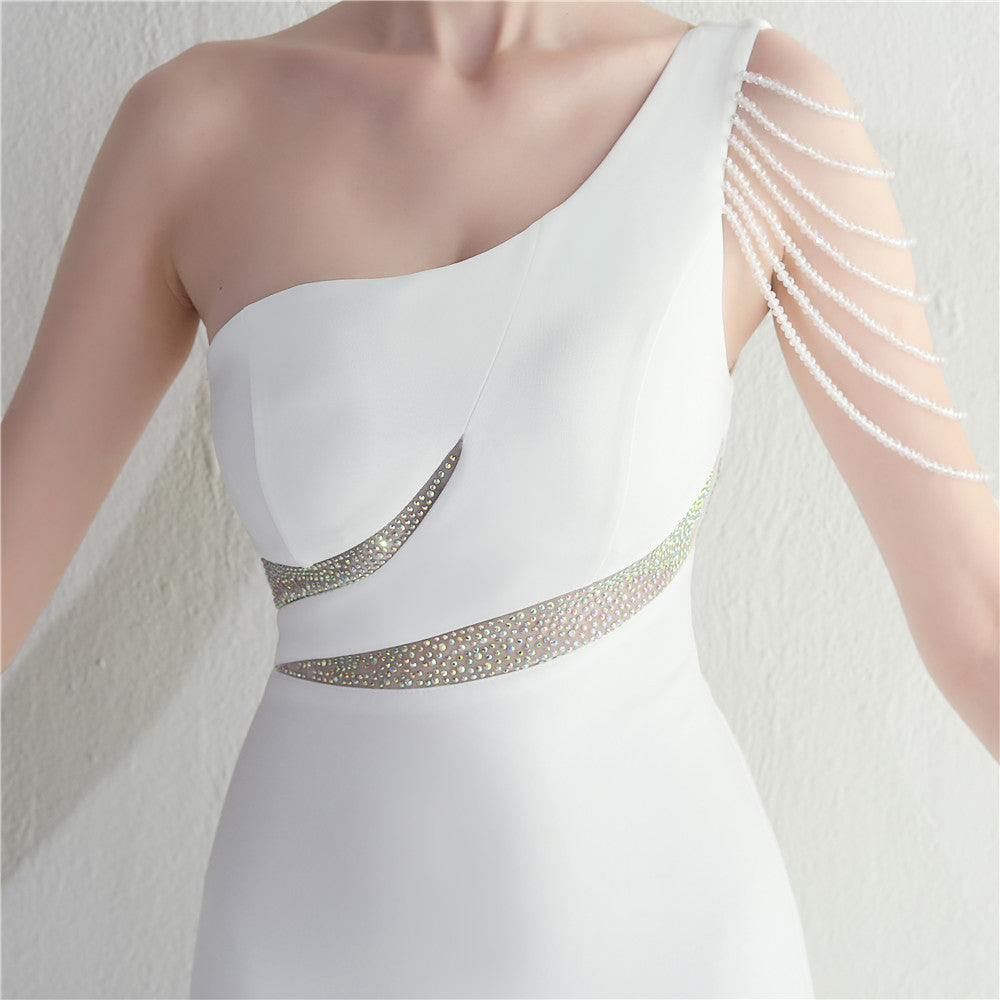 One Shoulder Long Formal Dress