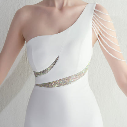 One Shoulder Long Formal Dress