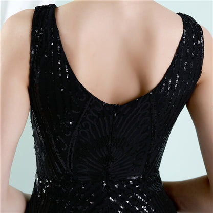 Sleeveless Sequin Formal Dress