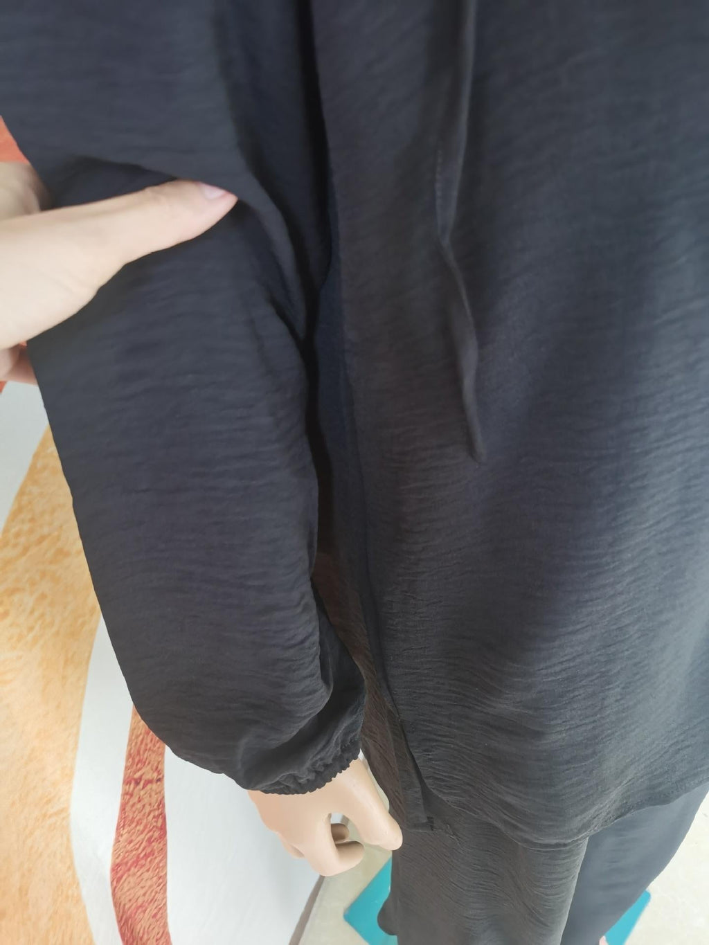 Casual Long Sleeved Hooded Shirt Jacket+straight Leg Pants 2pcs Set