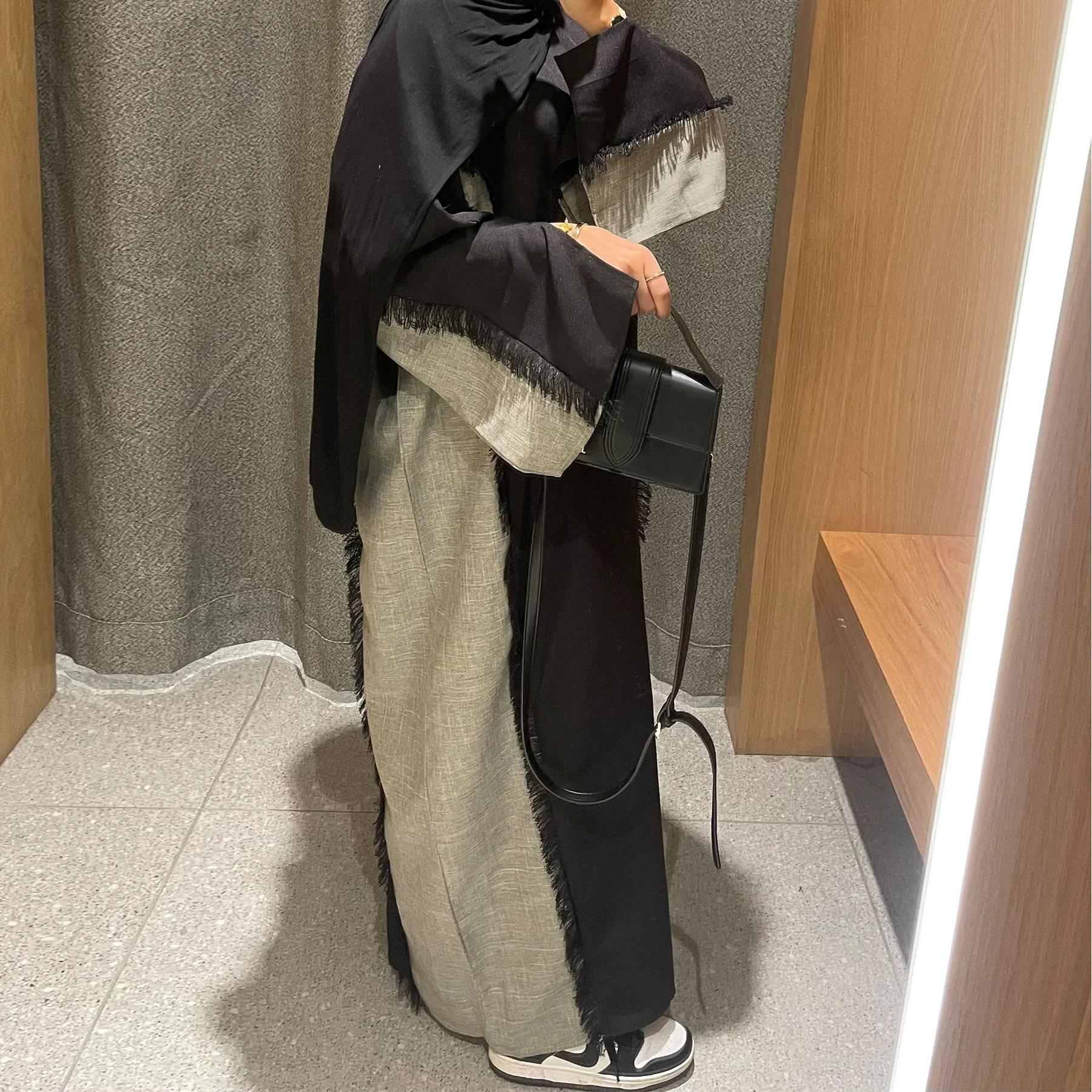 Stylish Patchwork Robe - Cardigan and Dress Style