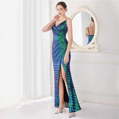 Sequin Fishtail Formal Dress