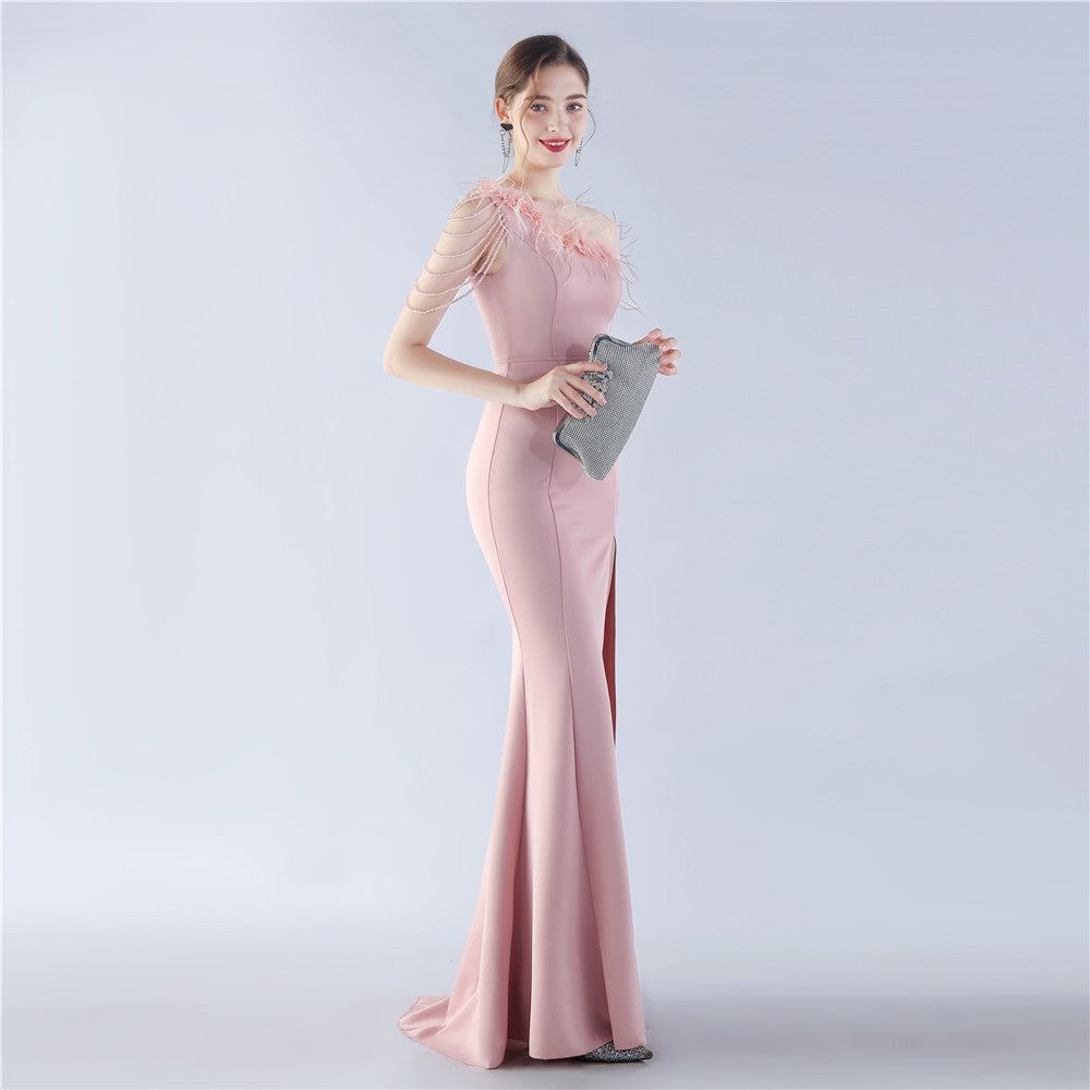 Exhibition and Wedding Evening Formal Gown