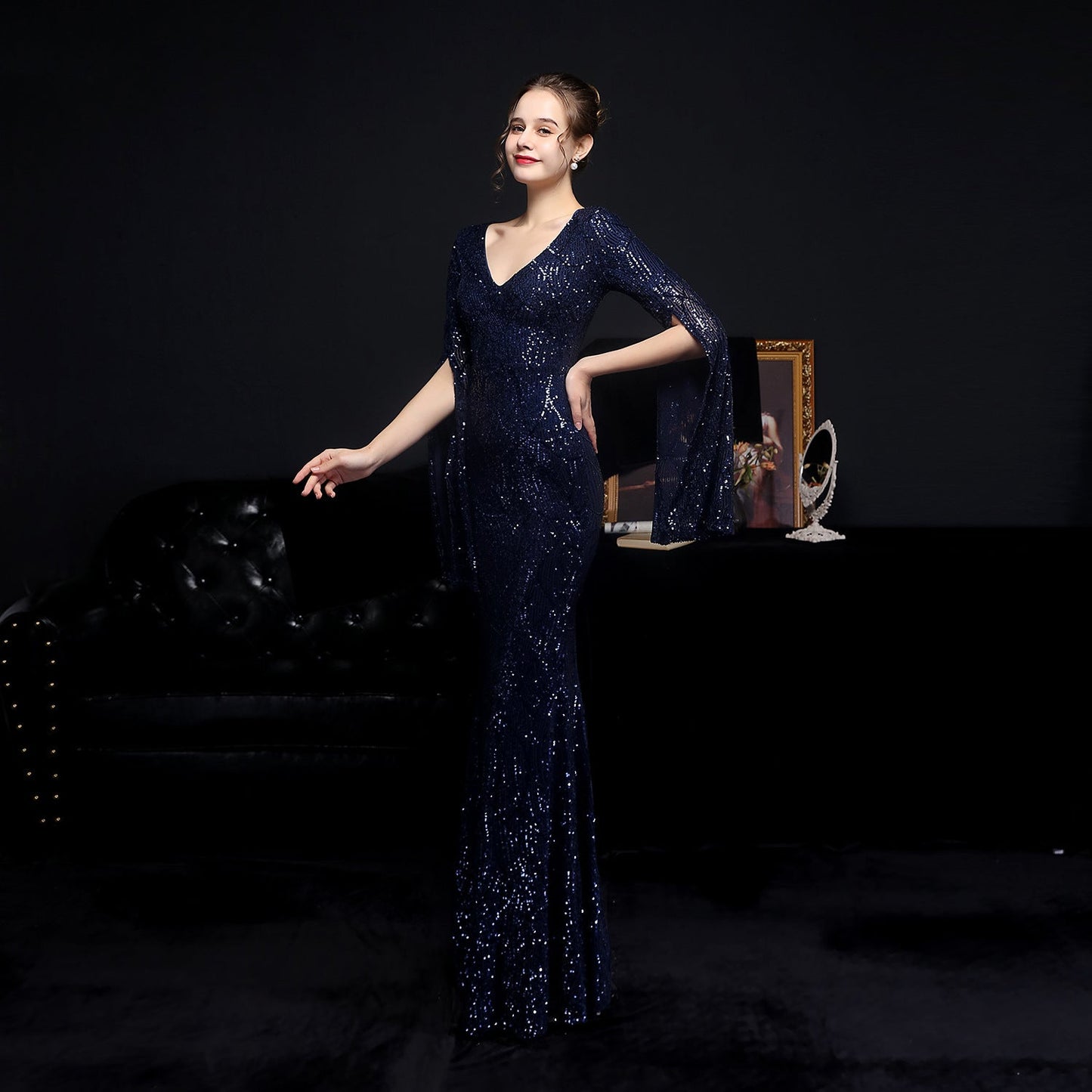 Sequin Long Formal Gown