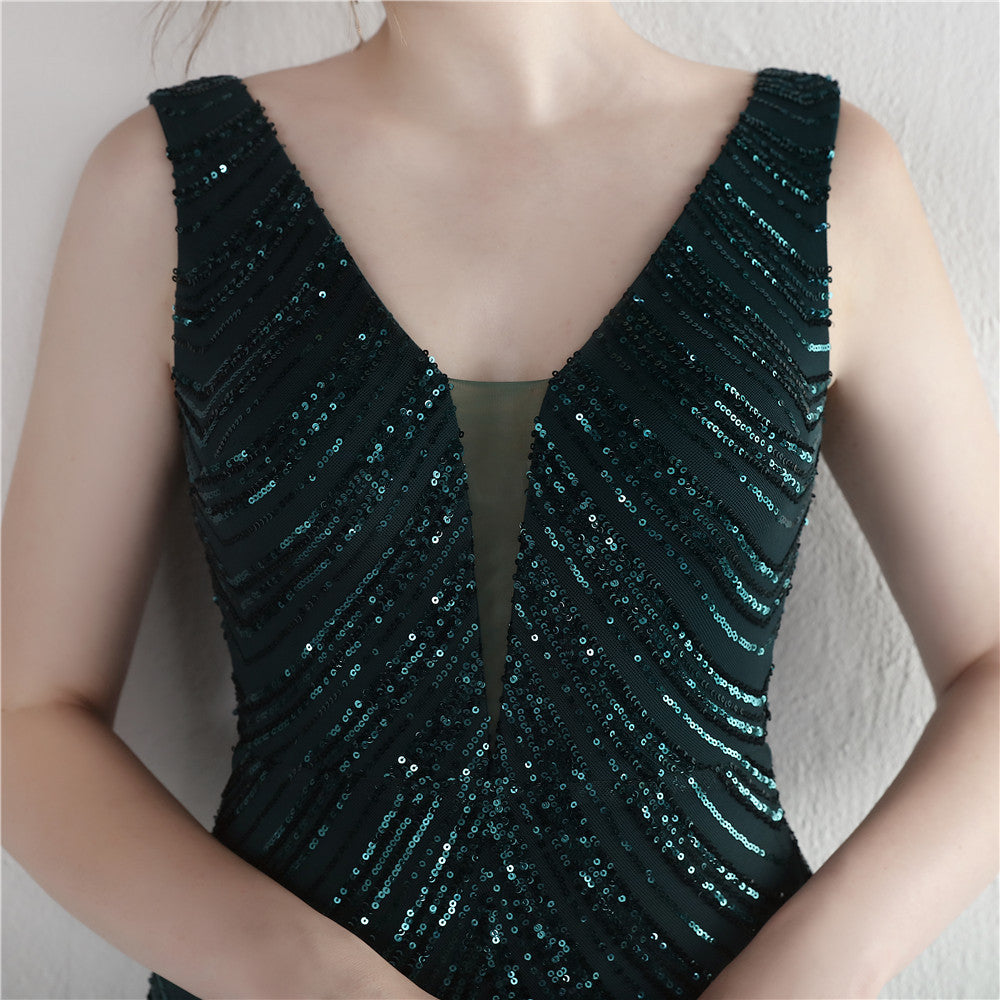 Sequin Fishtail Formal Dress