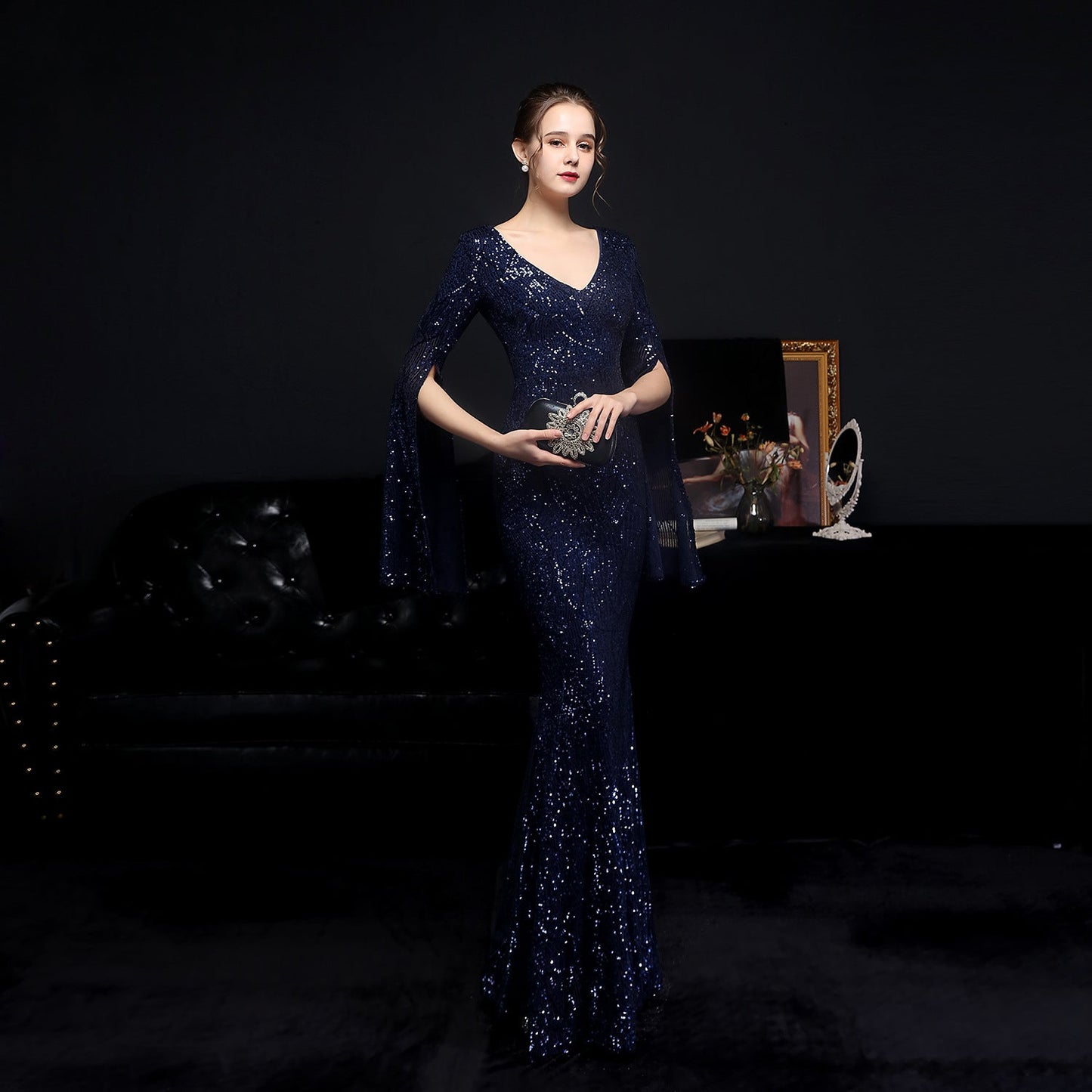 Sequin Long Formal Gown