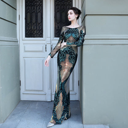 Long Sequin Formal Dress