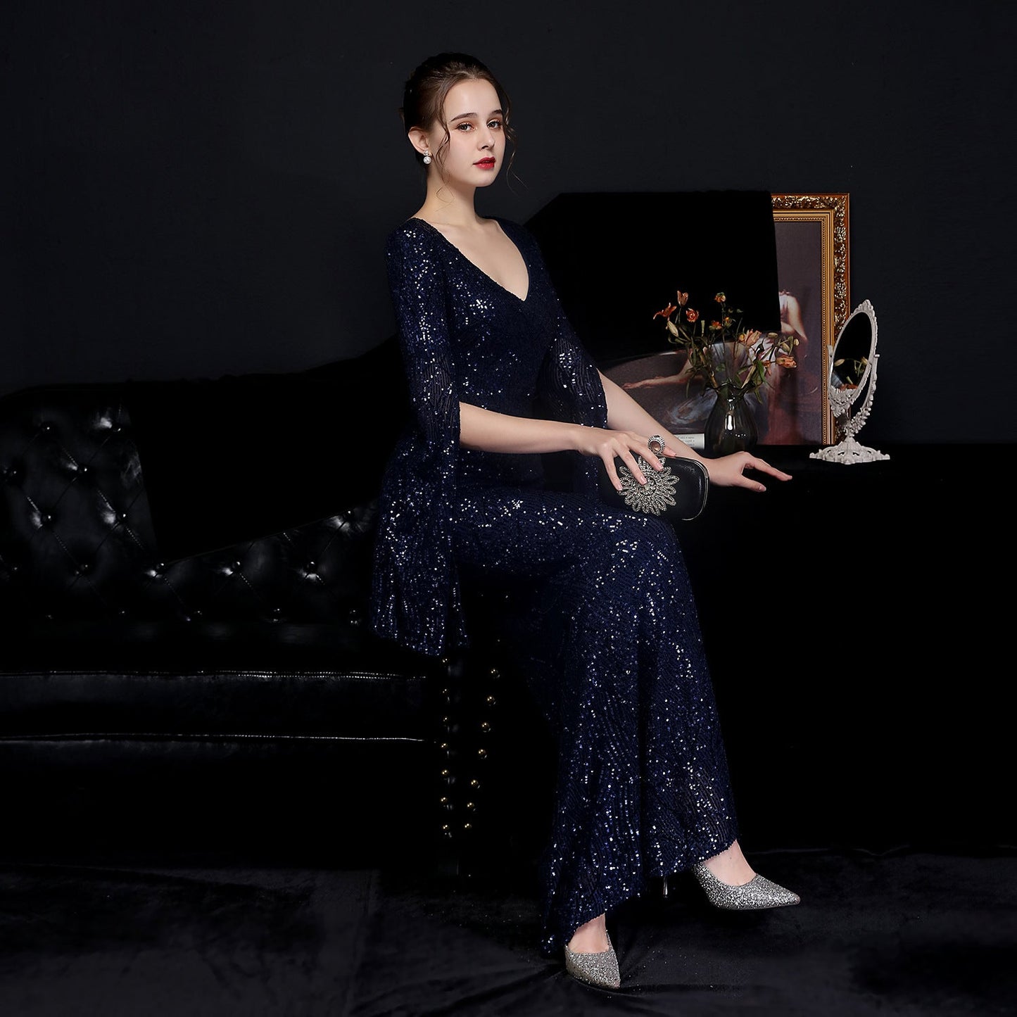 Sequin Long Formal Gown