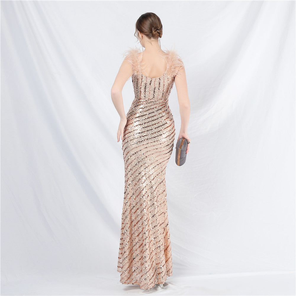 Side split formal dress