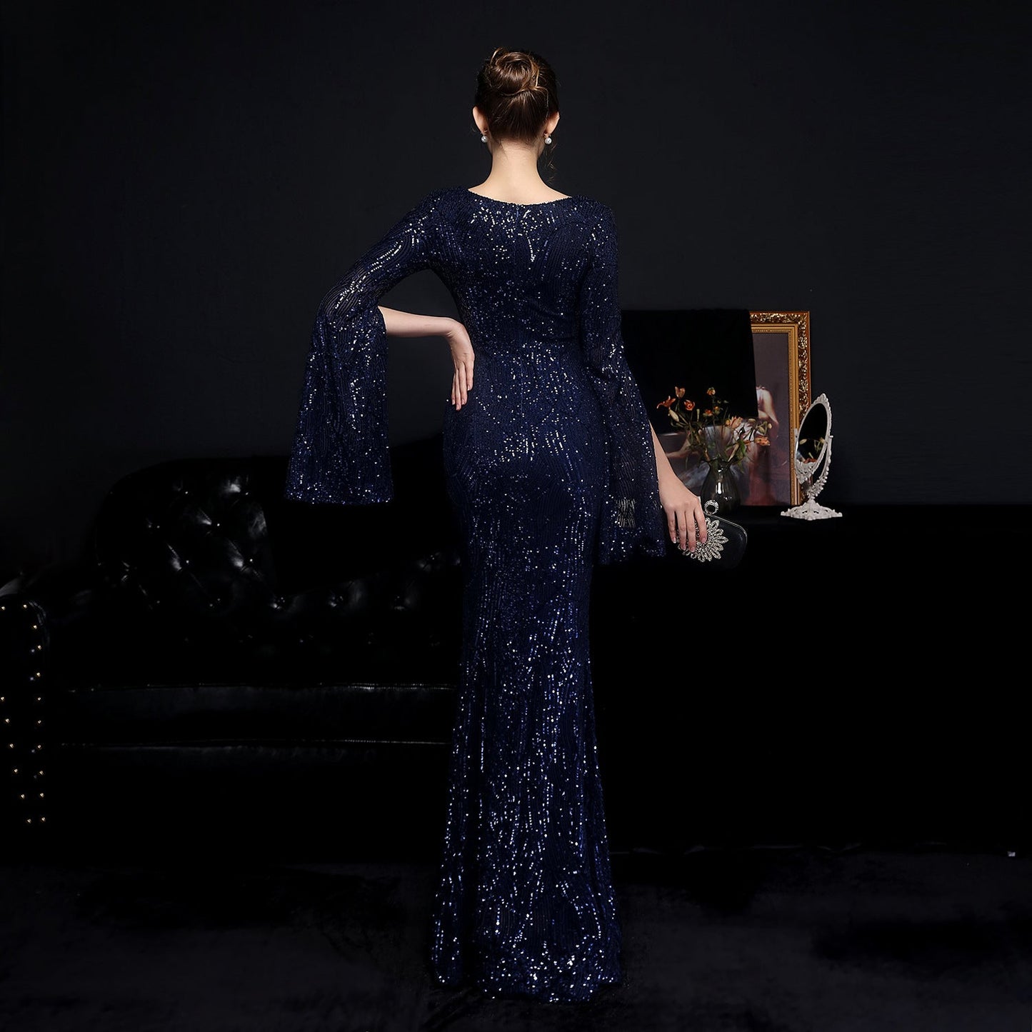 Sequin Long Formal Gown