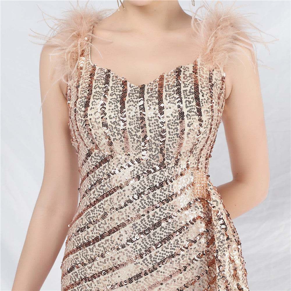 Side split formal dress