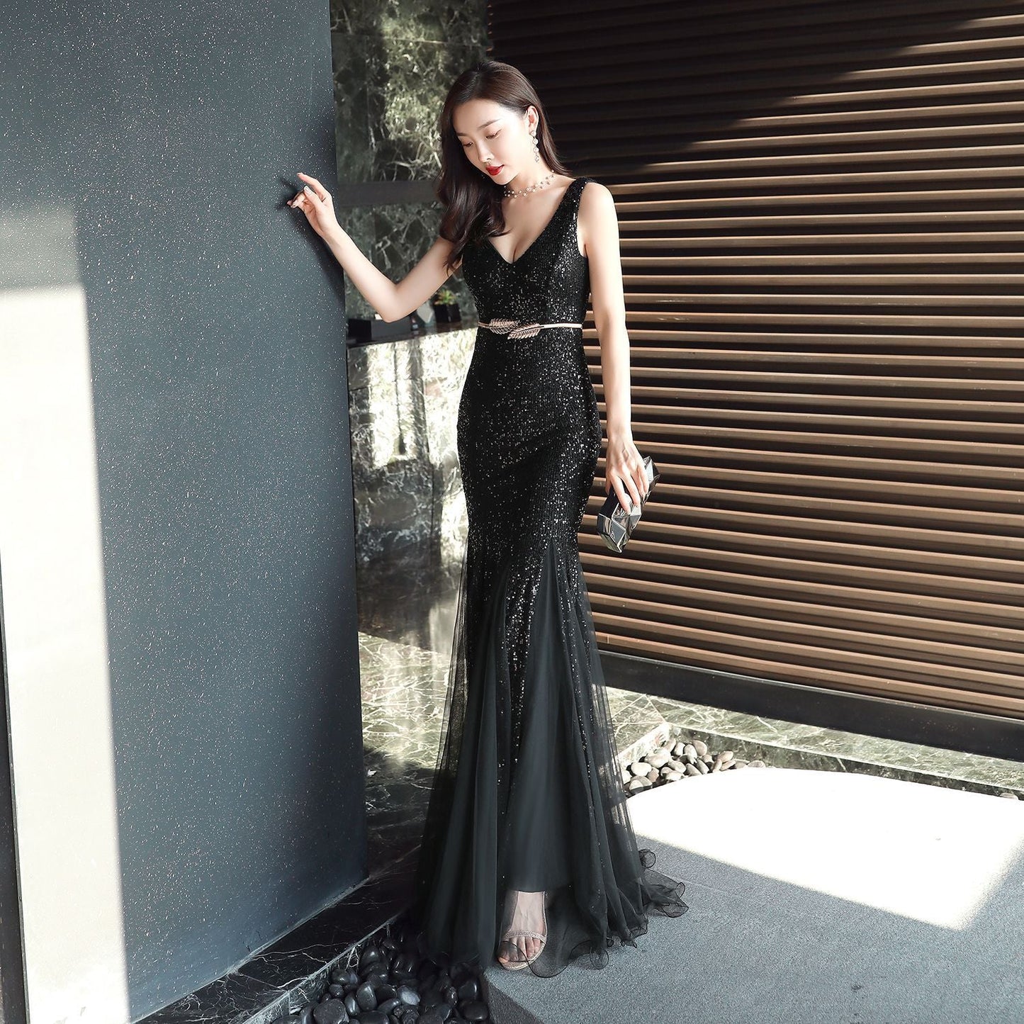 Long Sequin Formal Dress