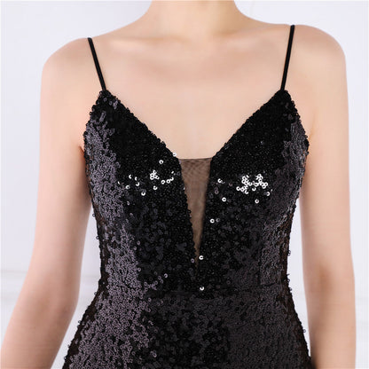 Beaded Position Flower Formal Dress