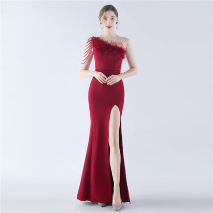 Exhibition and Wedding Evening Formal Gown