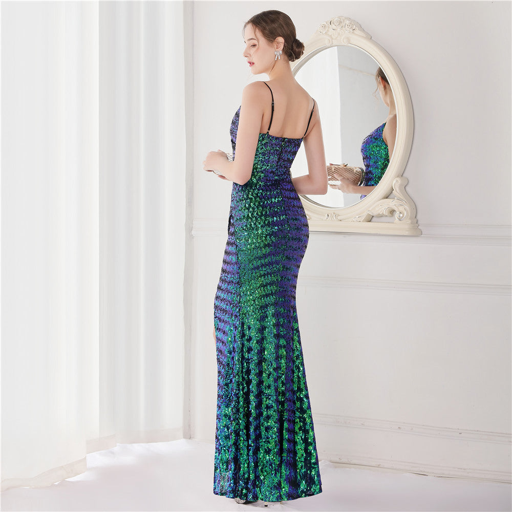 Sequin Fishtail Formal Dress