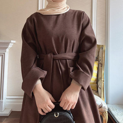 Solid Color Tunic Dress