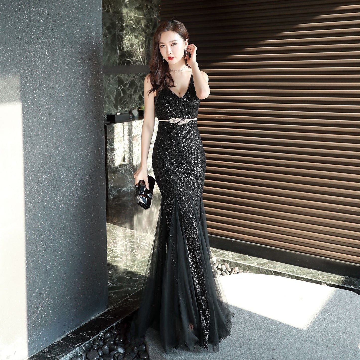 Long Sequin Formal Dress