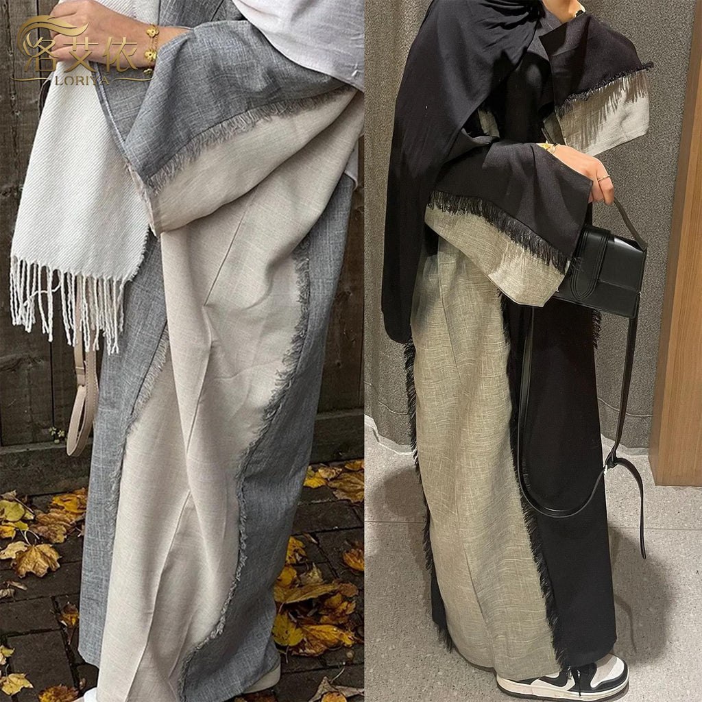 Stylish Patchwork Robe - Cardigan and Dress Style