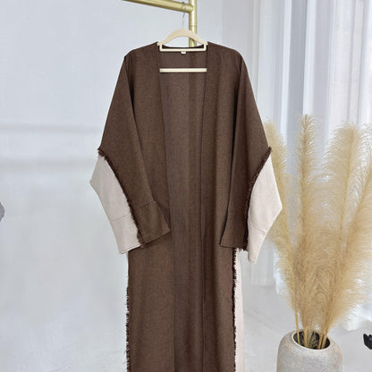 Stylish Patchwork Robe - Cardigan and Dress Style