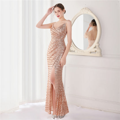 Sequin Fishtail Formal Dress