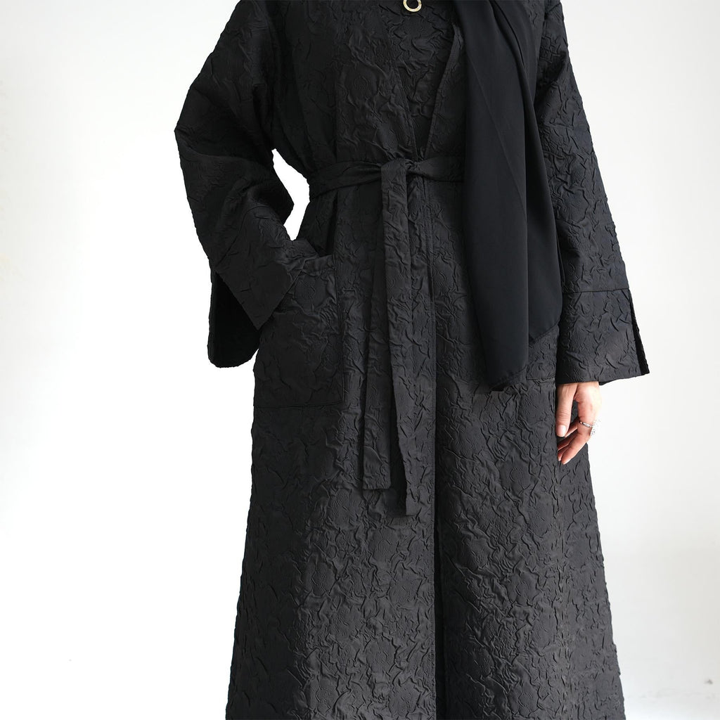 Cardigan with Vest Dress Abaya Robe