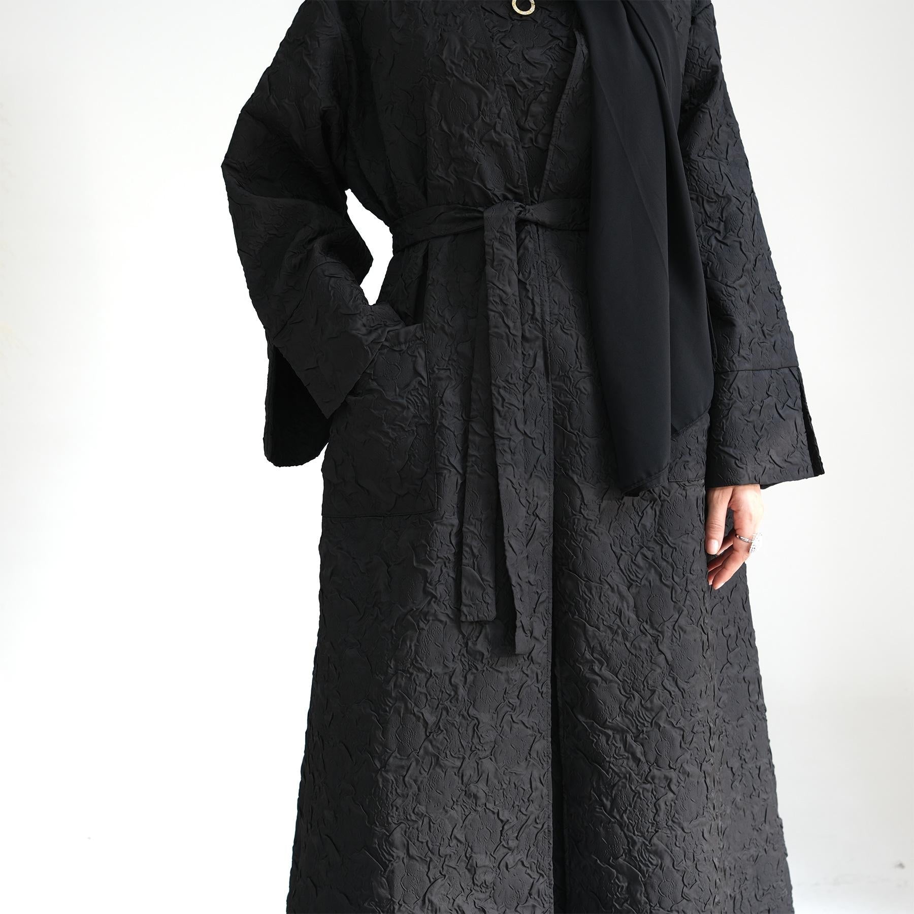 Cardigan with Vest Dress Abaya Robe