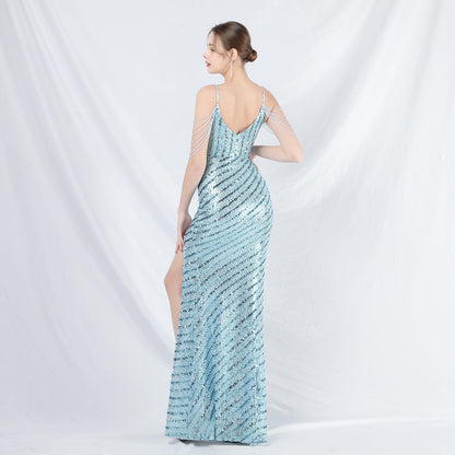 Long Halter Formal Dress