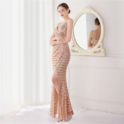 Sequin Fishtail Formal Dress