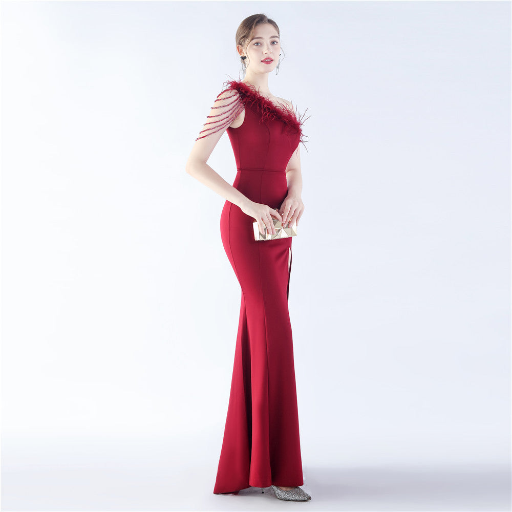 Exhibition and Wedding Evening Formal Gown