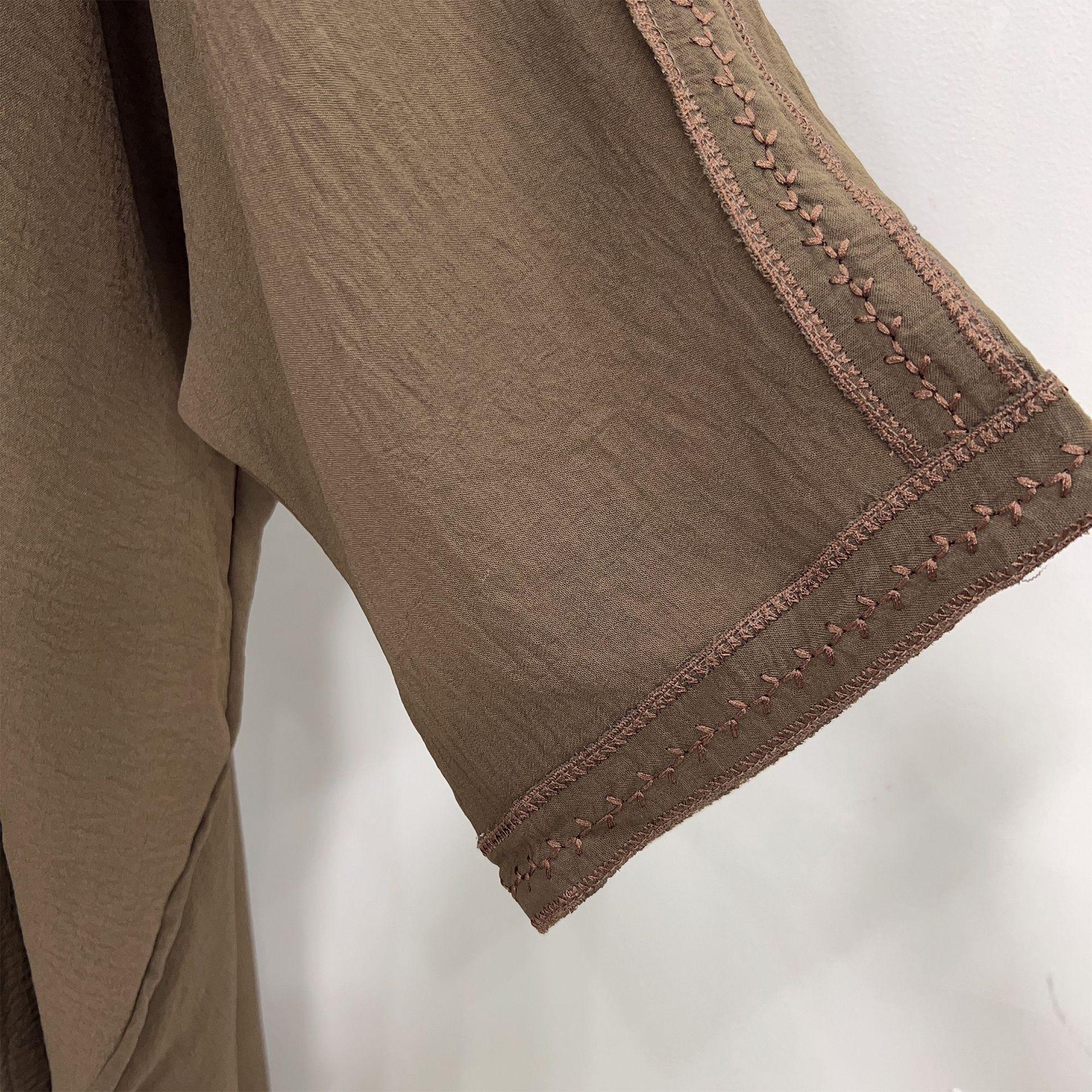 Embroidered Lace Dress Robe