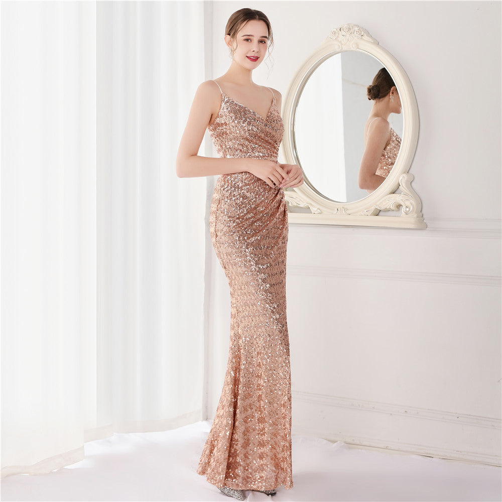 Sequin Fishtail Formal Dress