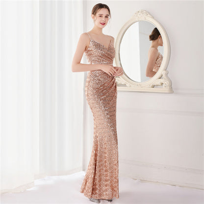 Sequin Fishtail Formal Dress