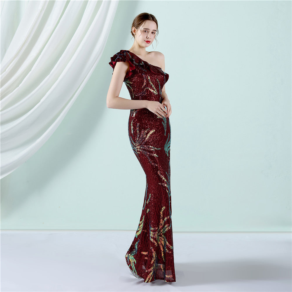 One Shoulder Formal Dress