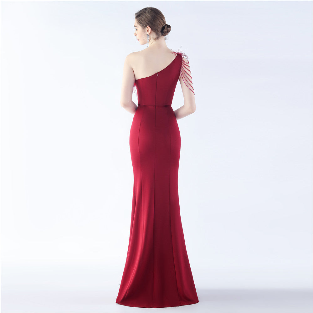 Exhibition and Wedding Evening Formal Gown