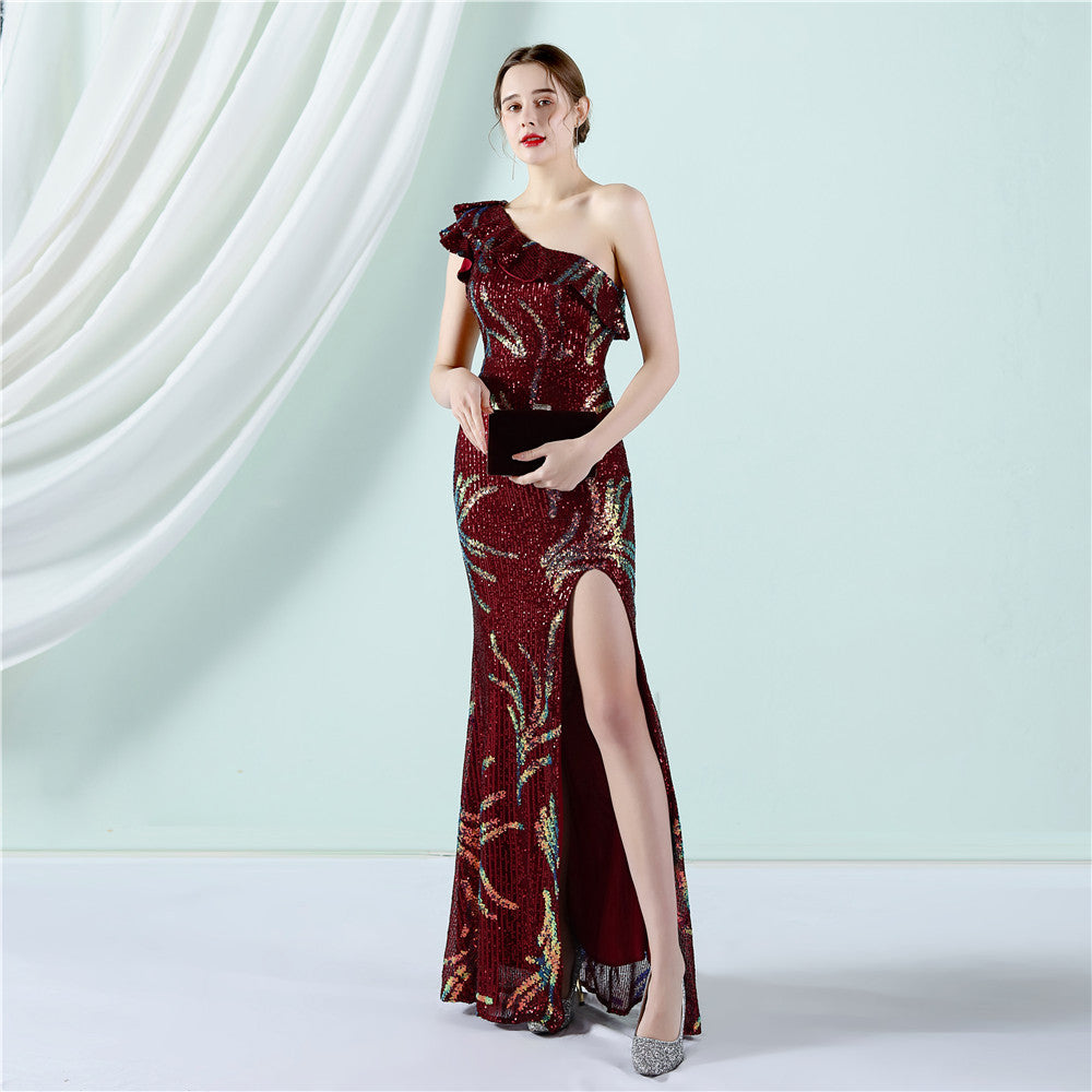 One Shoulder Formal Dress