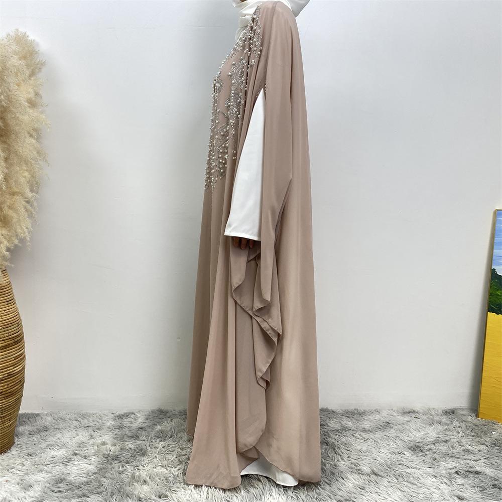 Muslim Rhinestone Cardigan Dress