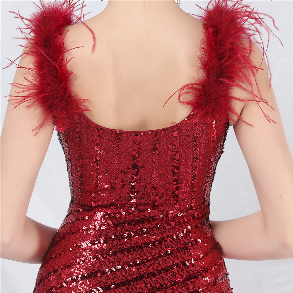 Side split formal dress
